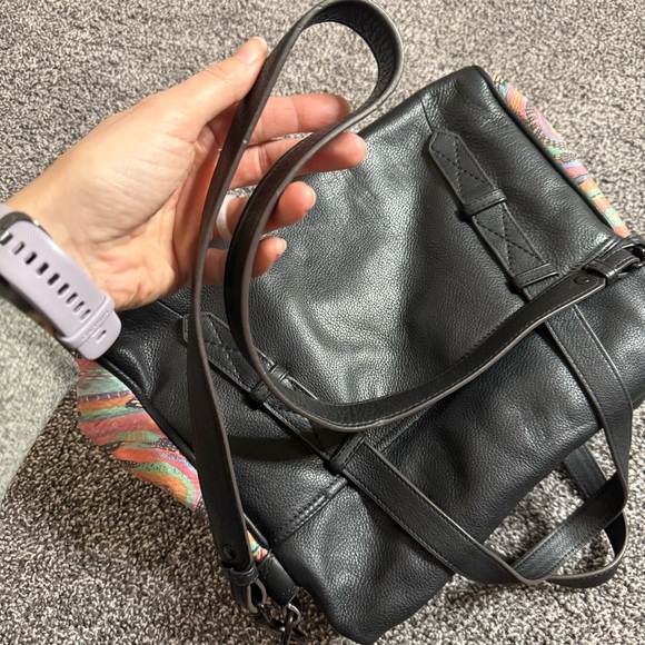 Aimee Kestenberg Bali Double Entry Satchel Love Hearts rainbow stachel bag - Picture 15 of 15